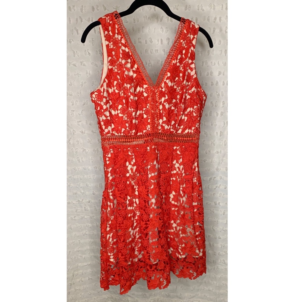 Francesca’s Collections | Red Lacy Dress